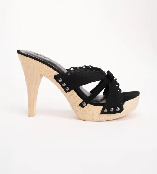 Holly Wooden Platform Sandal